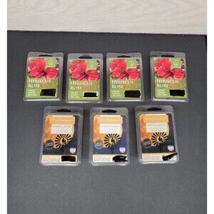 ScentSationals Wax Melts 2.5 OZ Lot Of 7 Harvest Moon Hibiscus Rose New